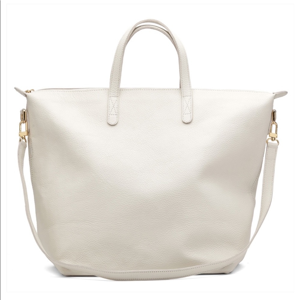 Cuyana Oversized Carryall Tote in Cream